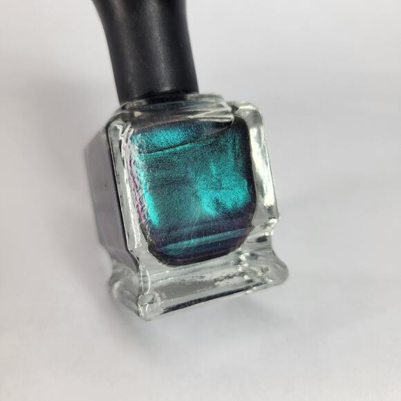 Deborah Lippmann Nail Polish "Money Now Sleep Later" NEW Blue Holo Duo Chrome - Picture 4 of 9